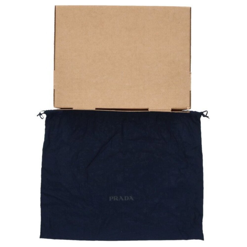 Prada 2 Hc274 Triangle Plate Suede Hat XL - Picture 3 of 3